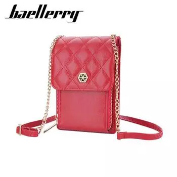 Baellerry женские сумки на плечо модный дизайн сумки из искусственной кожи для женщин сумка через плечо повседневная сумка для телефона 18.5*12.5*6.5cm жёлтый