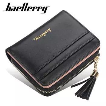 Baellerry женский кошелек для монет из искусственной кожи, держатель для карт, классический дизайн, модные кошельки на молнии GZW 12cm*9cm*3cm красный