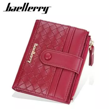 Baellerry женский мини-кошелек модный брендовый дизайн двойные кошельки из искусственной кожи кошелек с держателем для карт 12*10*2.5cm красный