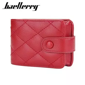 Baellerry Женский модный кошелек для монет Классический дизайн Мини-кошелек с зеркалом для макияжа 10*7.5*3cm розовый