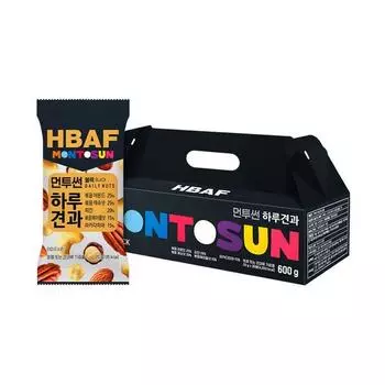BAF Mun2Sun Daily Nut Black, 600g, 1 box, Korean nuts