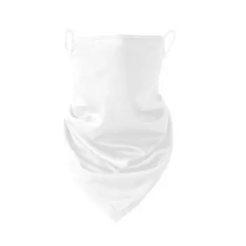Бафф для лица и шеи, защитная бандана, маска для лица, бафф для шеи для летней езды на велосипеде белый