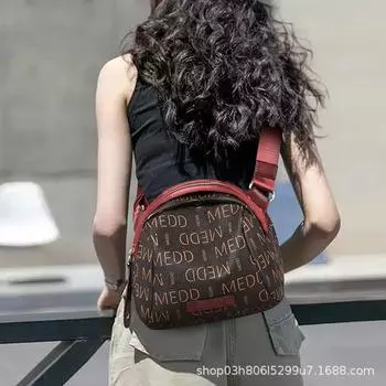Bag 2024 New Bags Women s Messenger Bag Ladies 2025 Fashion Fancy Shoulder Bag Canvas Bag Women s Bag Fashion Burgundy