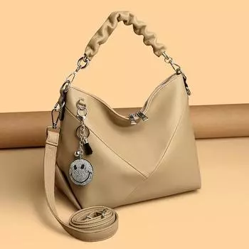 Bag 2024 summer new simple fashion handbag simple fashion large capacity messenger bag simple shoulder bag чёрный