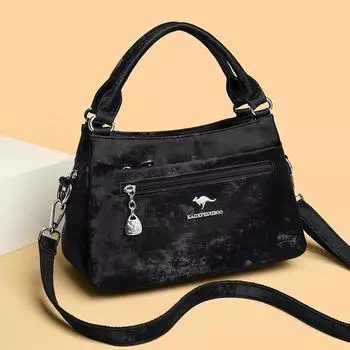 Сумка женская сумка сумка через плечо женская сумка для мам среднего возраста маленькая квадратная сумка чёрный