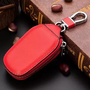 Bag Case PU Leather With Keyring Car Key Wallets Keys Organizer Zipper Key Case Bag Car Key Case