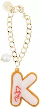 Подвеска для сумки Cookie Initial Charm Gold [Саманта Вега] (К) Женский золотой