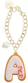 Подвеска для сумки Cookie Initial Charm Gold [Саманта Вега] (К) Женский золотой