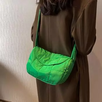 Bag Commuting Casual Versatile Space Cotton Women Shoulder bag Handbag Messenger bag Crossbody Bag бежевый