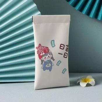 Bag Eyewear Protective Case PU Leather Glasses Case Cosmetic Bag Women Spring Bag Sunglasses Bag A