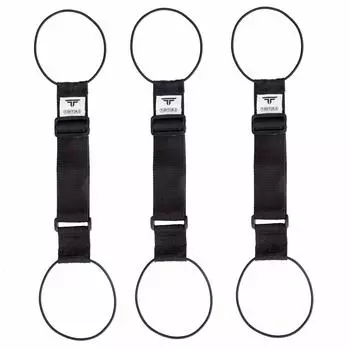 Bag Fastening Belt Travel Belt Black x Width 5cm 3 Pieces [Tabitra] Goods/Suitcase 57~75cm (Adjustable)