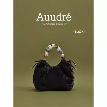 Bag Female Auudre Work Work Clothing Bucket Bags Black