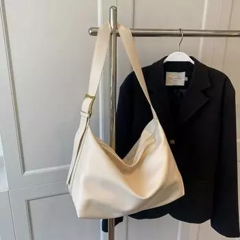 Bag Female Flower Less Leisure Commute One-Shoulder Crossboby Bag Rice White