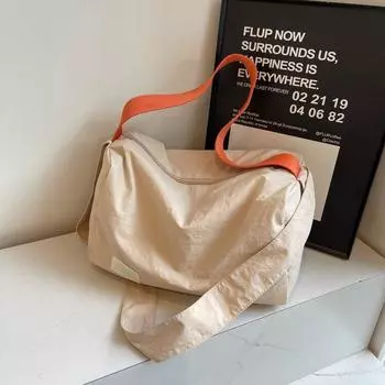 Bag Female Lightweight and Large Capacity Toast Work Clothing Nylon Cloth Khaki