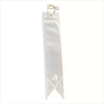 Bag Keychain Backpack Pendant Reflective Strip Reflective Keychains Car Keyrings Reflective Pendant White