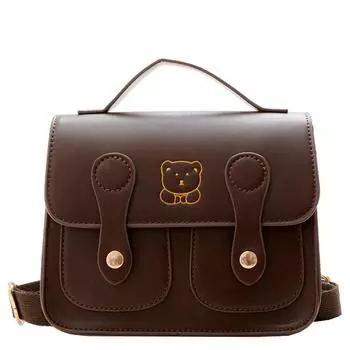 Bag Kids Bear Casual Backpack Pu Material With Shockproof And Lightweight Design