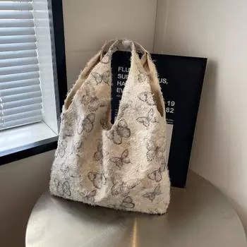 Bag Ladies 2025 New Trendy Fashion Shoulder Bag Large Capacity Tote Bag Beautiful Crossbody Bucket Bag чёрный