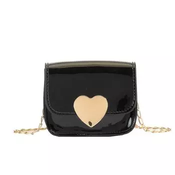 Bag Love Chain Kids Small Casual Crossbody Bag Synthetic Leather Use Daily