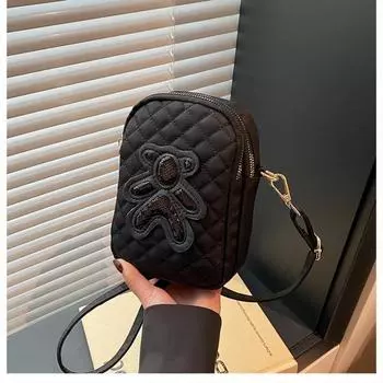 Bag Mobile phone bag Women s spring new fashionable and simple shoulder crossbody small square bag Small satchel women s bag