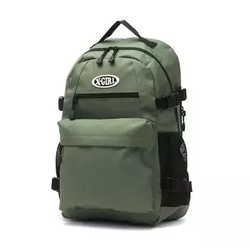 Bag OVAL LOGO BACKPACK Gray [X Girl] Women s