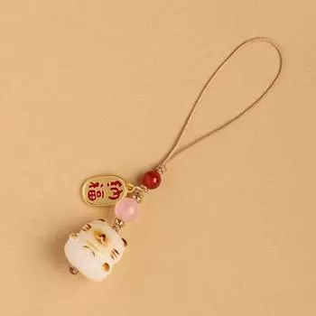 Bag Pendant Key Chain Phone Charm Phone Lanyard Mobile Pendant Cat Claw Phone Strap Mobile Case A