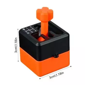 Bag Pendant Mini Car Gear Shift Keyring Key Chain Fidget Toys Keychain Outdoor Carrot color B