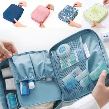 Bag Printed High Quality Multifunctional Wash Bag Cosmetic Bag Travel Girls Women Storage Bag Jewelry Accessory 12