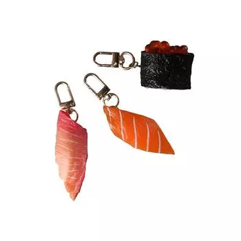 Bag Sushi Sea Urchin Sushi Creative Key Chains Bag Pendants Keyrings Simulation Sushi Keychains 07