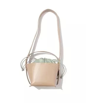 Bag TECH LEATHER BUCKET SHOULDER [FCE] бежевый