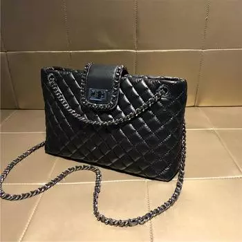 Bag Tote Bag Women s Versatile and Fashionable Large Capacity Single-shoulder Crossbody Bag чёрный