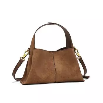 Bag Women 2025 New Tote Portable Shoulder Bag Niche Designer Simple Commuter Versatile Hand Carry Messenger Bag коричневый