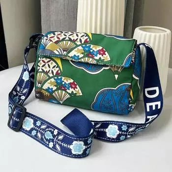 Сумка женская через плечо, этнический стиль сумка для мам, большая вместимость женская сумка для шопинга Length 21CM Height 16CM Thickness 5CM