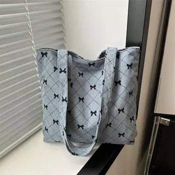 Bag women s 2024 new casual retro large-capacity shoulder bag simple fashion tote bag retro handbag синий