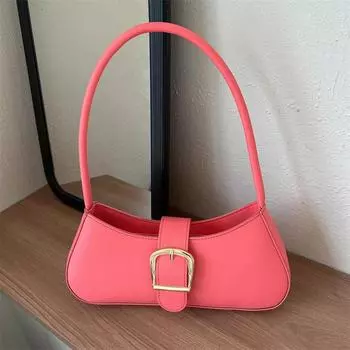 Bag Women s 2024 Winter New Simple Casual Shoulder Bag Niche Popular Handbag Fashion Trend Underarm Bag чёрный