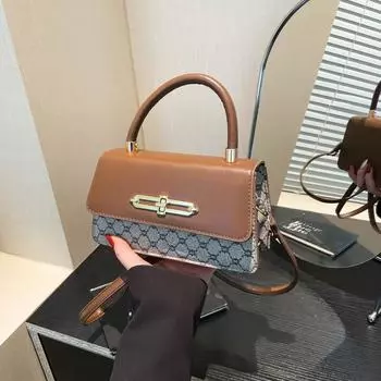 Bag Women s 2025 New Trendy Fashion Versatile One Shoulder Crossbody Bag Premium Sense Foreign Style Underarm Bag чёрный