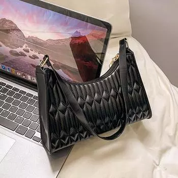 Сумка Женская Модная Маленькая Квадратная Сумка Нишевая Вышивка Нить Сумка Через Плечо Цепь Универсальная Подмышечная Маленькая Квадратная Сумка Тренд розы красного