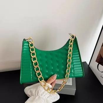 Bag Women S Fashion Small Square Bag Niche Pressure Shell Shoulder Bag Chain Versatile Underarm Small Square Bag Tide розы красного