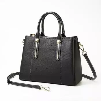 Bag Women s First Layer Cowhide Handbag Genuine Leather Women s Bag Messenger Commuter Bag