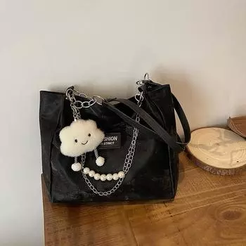 Bag women s high-end single shoulder armpit bag summer new large-capacity student class tote bag