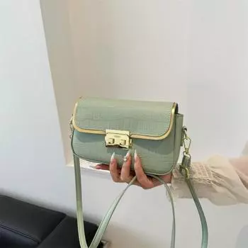 Сумка женская простая сумка через плечо простая модная маленькая квадратная сумка повседневная ретро сумка через подмышку белый