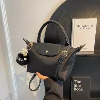 Bag women s spring and summer new high-end casual shoulder bag fashion versatile messenger handbag чёрный