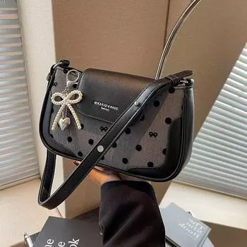 Bag Women s Summer Special-Interest Design Shoulder Messenger Bag Black