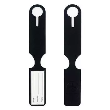 Багажная бирка из искусственной кожи с длинной полосой, подвесная багажная бирка, портативные дорожные аксессуары для чемоданов, сумок, рюкзаков, именные идентификационные бирки для адреса синий