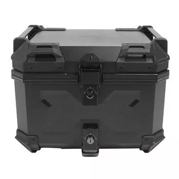 Багажник, багажник, багажник для мотоцикла, багажник, ящик для хранения багажа, светоотражающие полосы, конструкция 45 л для хранения, шлема, перчаток, инструментов чёрный