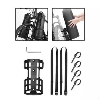 Багажник для велосипеда, держатель для бутылки с водой с монтажными ремнями, передняя вилка 1 Set