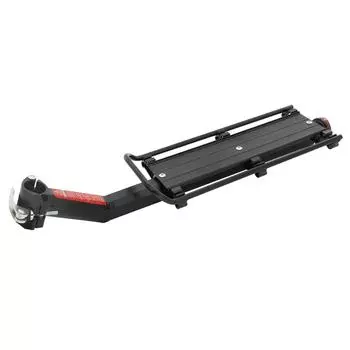 Багажник для велосипеда Задняя стойка для велосипеда Быстросъемные багажники для велосипеда из алюминиевого сплава с отражателем чёрный