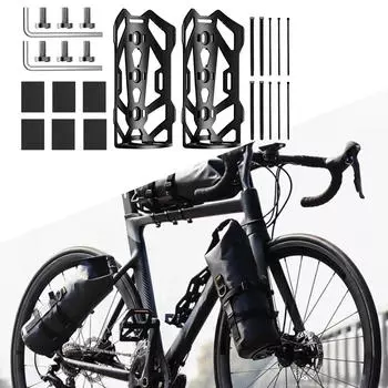 Багажник для велосипедной сумки, легко устанавливаемый держатель для велосипеда, кронштейн для держателя бутылки с водой на передней вилке, Wide