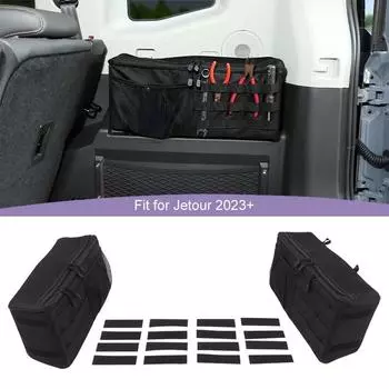 Багажник, заднее окно, боковая сумка-органайзер, подходит для Chery JETOUR T2 2023 года выпуска, для Jetour Shanhai T2 2024 года выпуска, для хранения, уборки, автомобильных аксессуаров