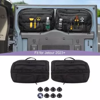 Багажник, заднее стекло, боковая сумка для хранения, органайзер, подходит для Chery JETOUR T2 2023 года, для Jetour Shanhai T2 2024 года, для хранения, уборки, автомобильные аксессуары