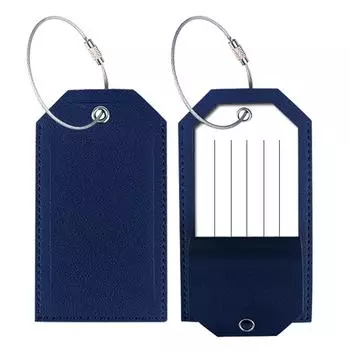 Багажные бирки из алюминиевого сплава, простая идентификация, яркие цвета, уникальные узоры для чемоданов, дорожные аксессуары темно-синий